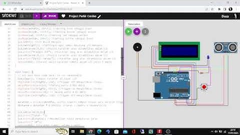 Project iot sistem parkir cerdas menggunakan sensor Ultrasonic Distance