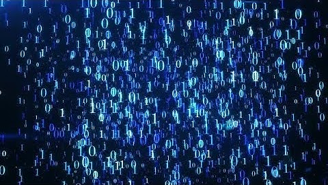 Flying Into Binary Code Space Stock Motion Graphics