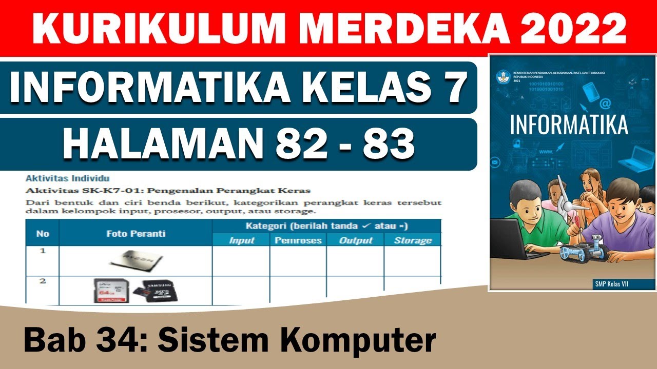 INFORMATIKA KELAS 7 HALAMAN 8283 KURIKULUM MERDEKA YouTube