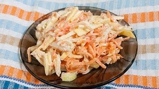 Салат с Омлетом видео рецепт Салат с Омлетом видео рецепт