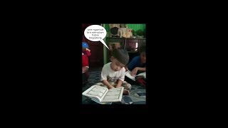 video kocak..anak kecil ngantuk berat..saat mengaji