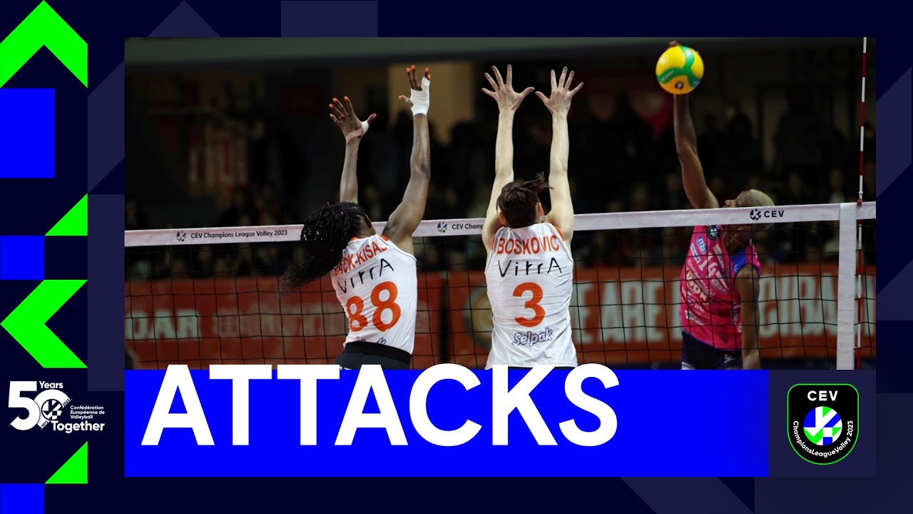 Top Successful Attacks I Semifinals Return Matches I CEV Champions League Volley 2023