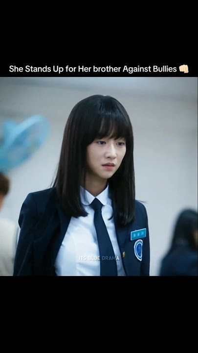 She stood up for her brother against bullies #kdrama #kdramaedit #saveme
