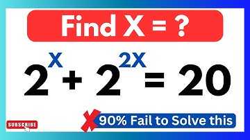 Nice 😱 Exponential Math Simplification | Viral Math problem | Find the value of X