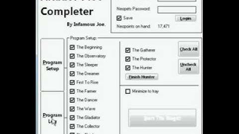 Altador Plot Completer Program