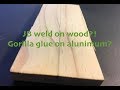 Gluing wood to aluminum: 4 common glues tested