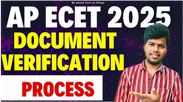 AP ECET 2025 Document Verification Full Process Explained | Step-by-Step Guide in Telugu