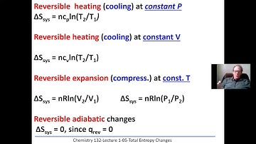 APSC132 -  Lecture 1 -  05 Thermo - Total Entropy Changes