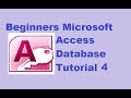 Beginners MS Access Database Tutorial 4 - Creating Queries