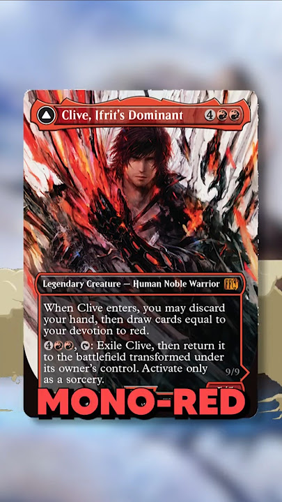 Clive the Dominant of Ifrit elevates Mono-Red! #shorts #finalfantasy #mtg
