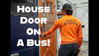 Making A Custom Door Frame For Any Door On Your Bus! Upcycled House Door On A SkoolieSkoolie Ep 35