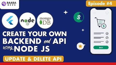 Node JS Update & Delete REST API | Flutter Node JS Backend | Node JS Tutorial | Flutter Tutorial