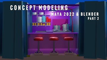 Creating Concept Art Maya 2022 & Blender Part 2