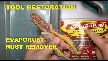 RESTORING RUSTED WIRE CUTTER WITH EVAPO-RUST (RUST REMOVER)