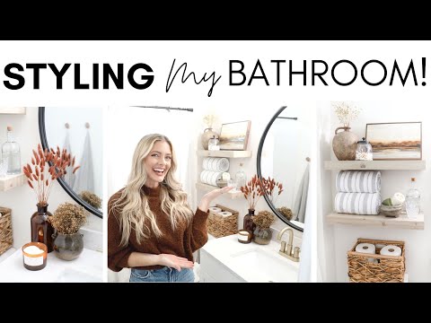 BATHROOM DECOR IDEAS || BATHROOM STYLING FOR FALL