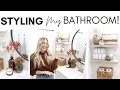 BATHROOM DECOR IDEAS || BATHROOM STYLING FOR FALL