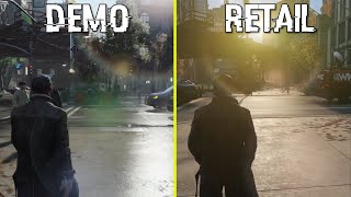Watch Dogs E3 2013 Demo vs Retail PS4 Graphics Comparison | PS5 Backward Compatibility