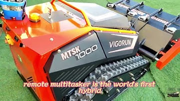 Vigorun wireless radio control crawler multitasker made by Vigorun Tech sales to Spain #flailmower