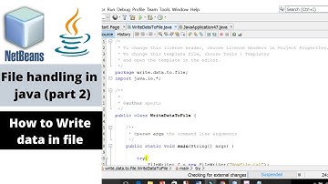 how to write data in file in java using netbeans IDE