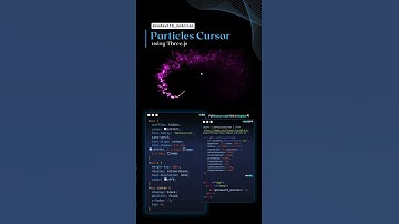 Particles Cursor Pink #codewith_muhilan #css #coding