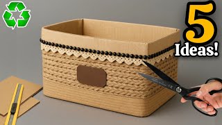 Transforming Cardboard & Jute♻️😱 5 GENIUS Recycling Ideas That Will Amaze You!#2025 