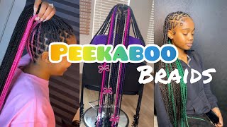 💖🦋SLAYED PEEKABOO BRAIDS COMPILATION 🤩✨
