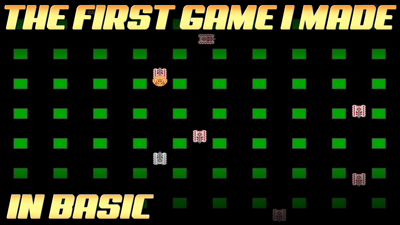 The First Game I Made in MS Basic for DOS - Tank Wars | Source code ...