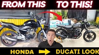 We Turned A Honda Megapro Into A Ducati Scrambler Full Build In 25 Minutes