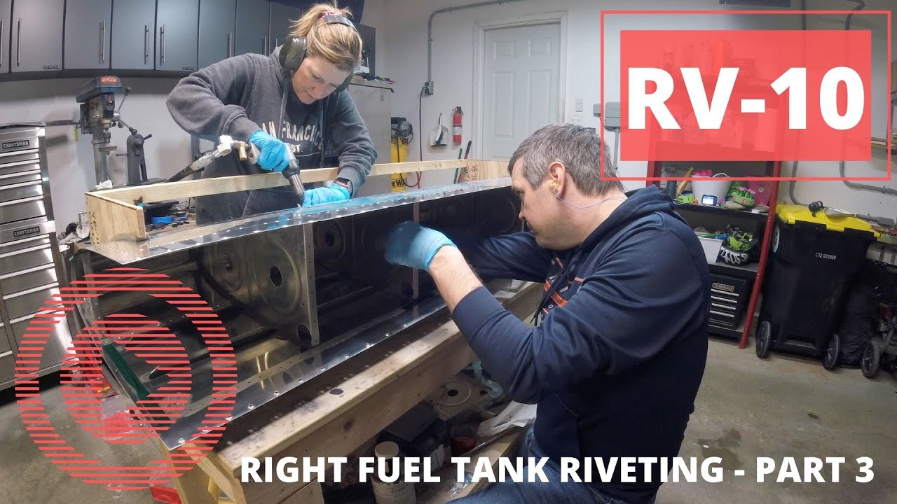 Tank Riveting RV-10 | Wings | Right Fuel Tank Riveting - Part 3 | RV-Builder - YouTube