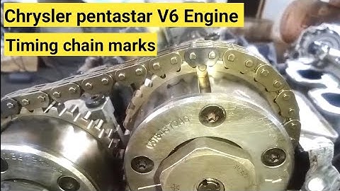 Chrysler pentastar V6  3.0L, 3.2L, 3.6L engine timing chain marks