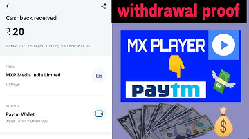 MX PLAYER money 💸💰 withdrawal to Paytm wallet || Live 🔴 proof||