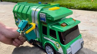 Toy Garbage Trucks in Action