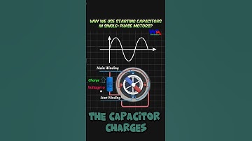 Why we use Starting Capacitors in Single Phase Motors #motor #motors #motorcapacitors