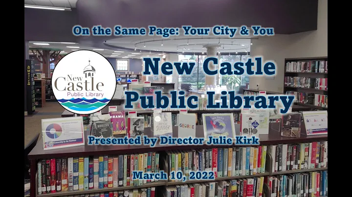New Castle Public Library with Director Julie Kirk...