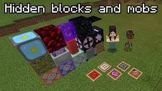 How to get secret items and mobs in Minecraft