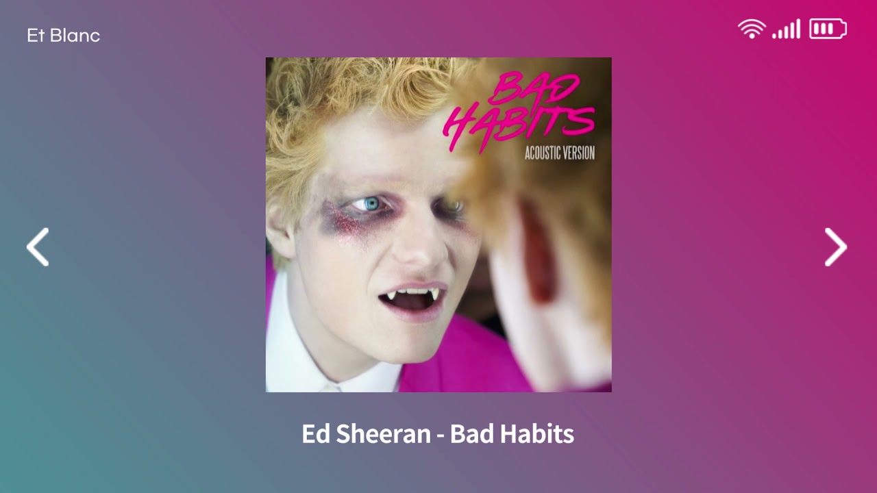 Ed Sheeran - Bad Habits [ 1시간 ]