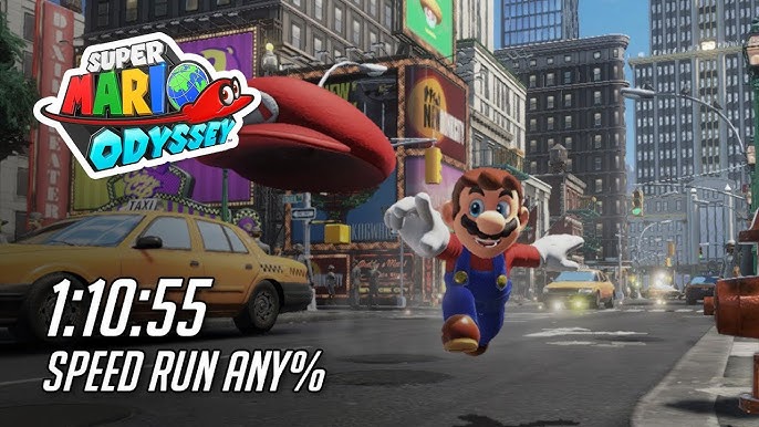 Any% in 01:51:07 by jedward925 - Super Mario Odyssey - Speedrun