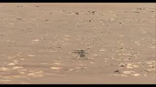 Первое видео испытания вращения винта вертолета Ingenuity Mars Helicopter - rotor spinning test