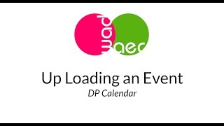 Up Loading to DP Calendar