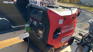 THIS GENERATOR RUNS EVERYTHING IN MY RV …HARBOR FREIGHT PREDATOR 5000 SO QUITE!