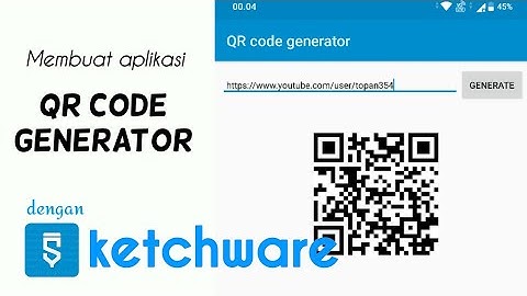 Membuat aplikasi Android QR Code Generator dengan sketchware