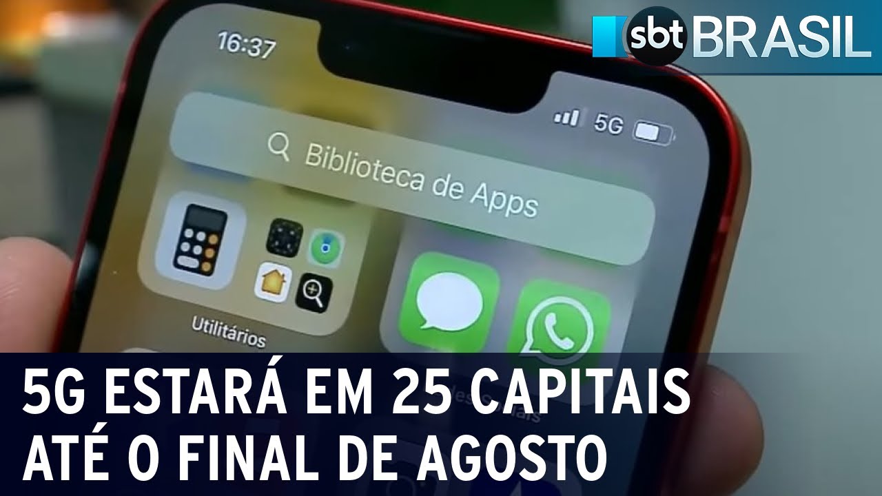 Ministros das Comunicações diz que 5G estará em 25 capitais até o fim do mês | SBT Brasil (11/08/22)