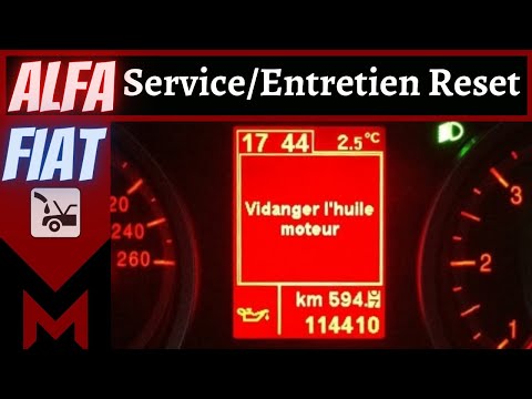 How to do Service Interval Reset / Oil Change Light - Alfa Romeo Fiat et  Lancia [ Meca Maniaque ]