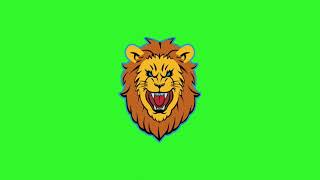 Зеленый экран анимация лев 🦁