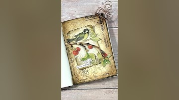 mini art journal - layering clusters