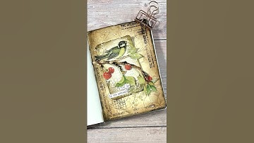 mini art journal - layering clusters