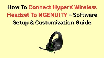 Hoe u een HyperX Wireless-headset verbindt met NGENUITY – Handleiding voor software-installatie e...