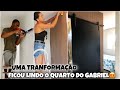 FAÇA VOCÊ MESMO - FIZEMOS MAIS UM CANTINHO LINDO😍PORTA DE CORRER COM TRILHO E ROLDANAS #diy