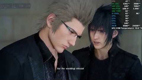 Final Fantasy XV Windows Edition Demo RX 480 Benchmark Ultra Settings 1080P