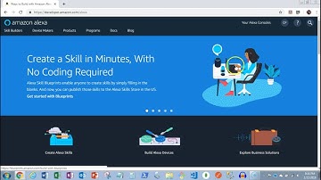 Amazon Alexa Developer Account Creation